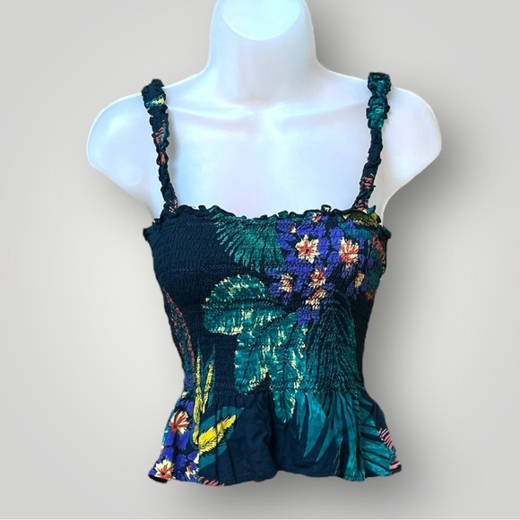 Patrons Of Peace Topical Crop Tank Top Black - Picture 6 of 15